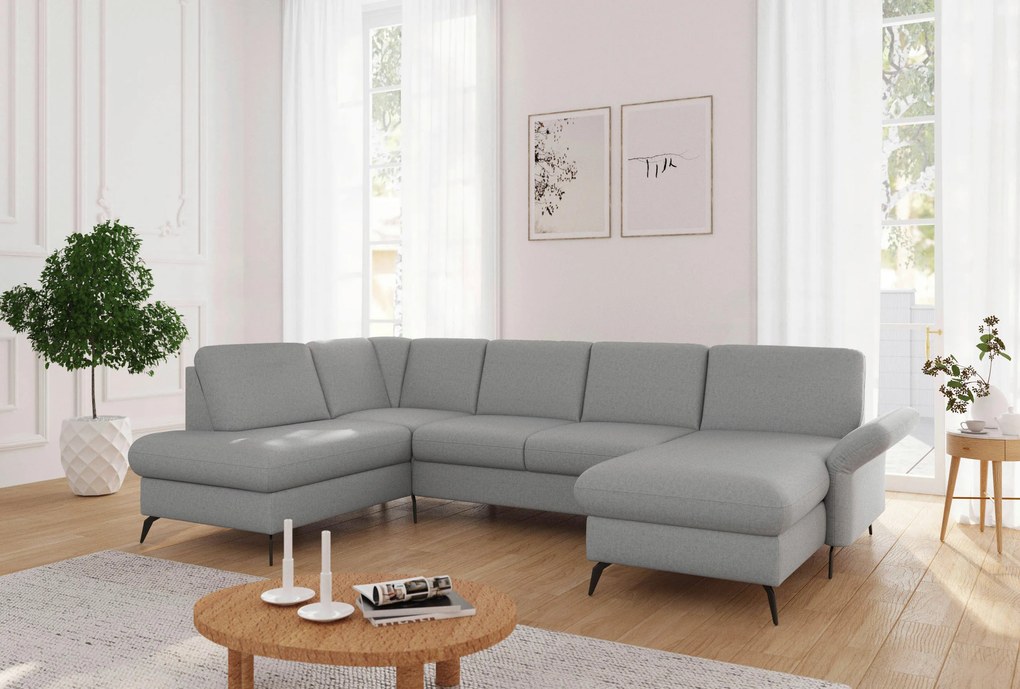 XXXLutz SEDACIA SÚPRAVA, textil, svetlosivá Sit & More - Sedačky - 00014401618W
