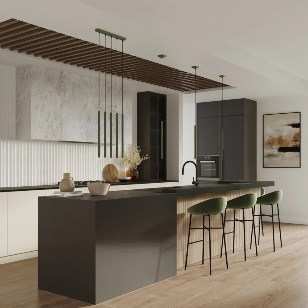 Zelené závesné svietidlo ø 15 cm Fideus – Sollux