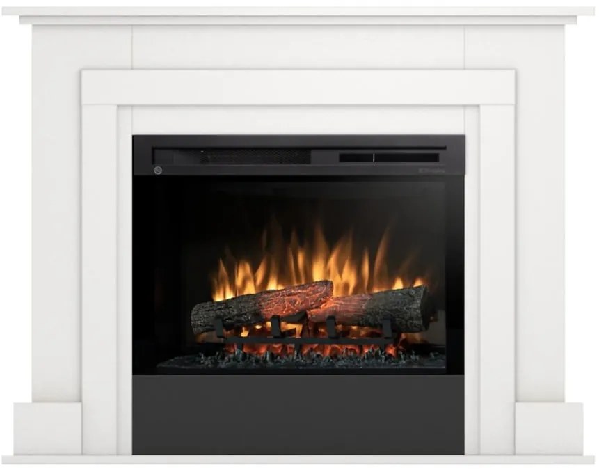 Elektrický krb Alva 26 biely/čierny