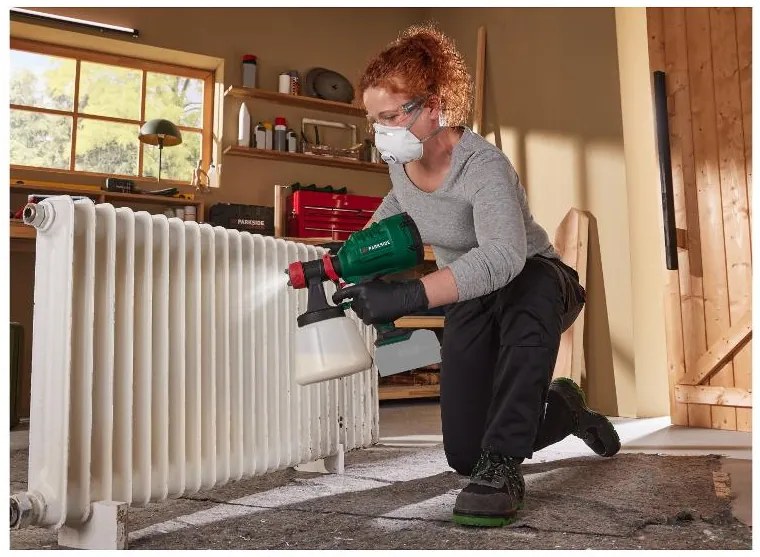 Parkside® Aku striekacia pištoľ na farbu Pfsa 20-Li B2 + Akumulátor 20 V 2 Ah + Nabíjačka na akumulátor 20 V/2,4 A (800011749)