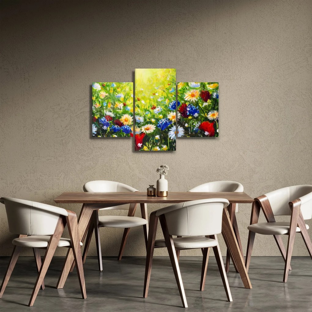 Obraz divokých kvetov (90x60 cm)