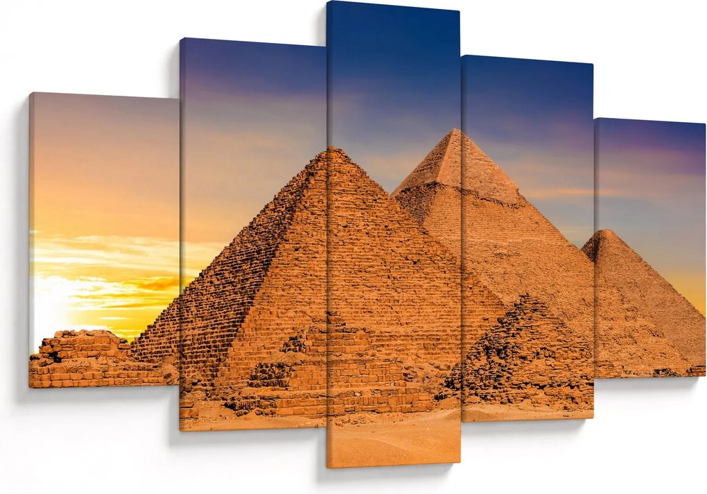 Obraz - Egyptské pyramídy (150x105 cm)