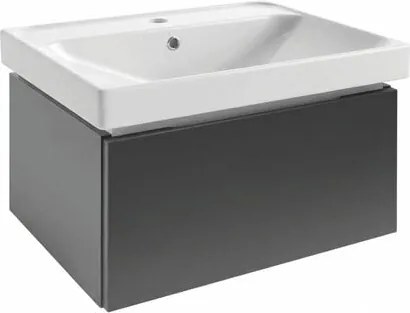 Kúpeľňová skrinka s umývadlom SAT Feel 60x30x46 cm v antracitovej farbe mat SATFEEL60ANTU5