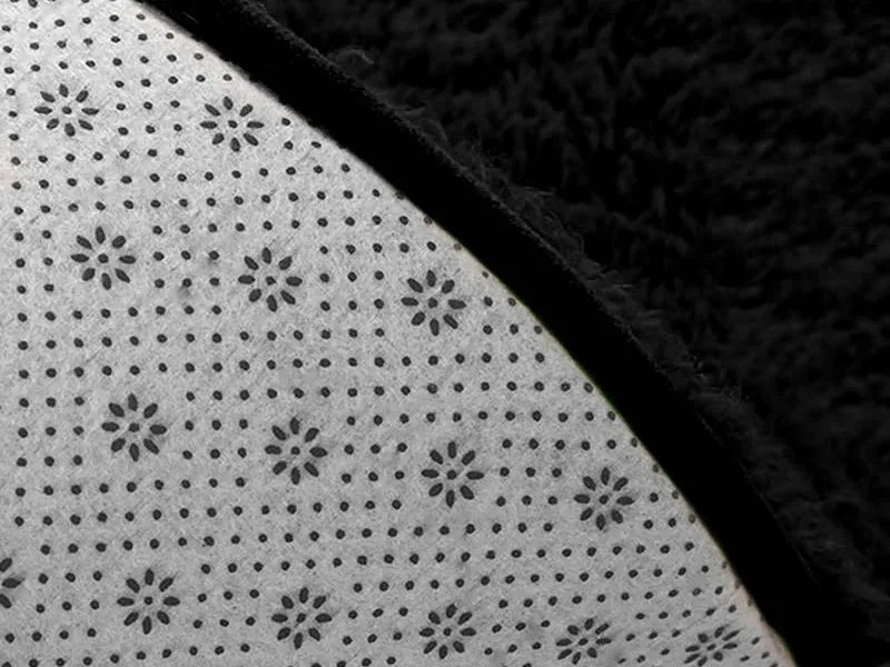 TZ Čierny obdĺžnikový koberec Alpaka Rozmer: 140x200 cm