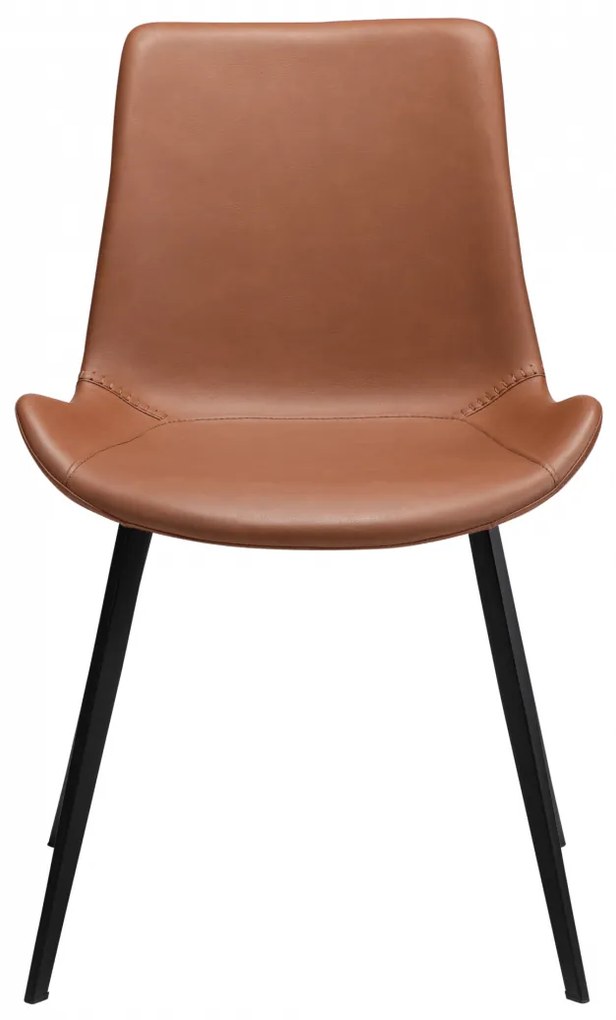 HYPE ČALÚNENÁ STOLIČKA cognac brown/black