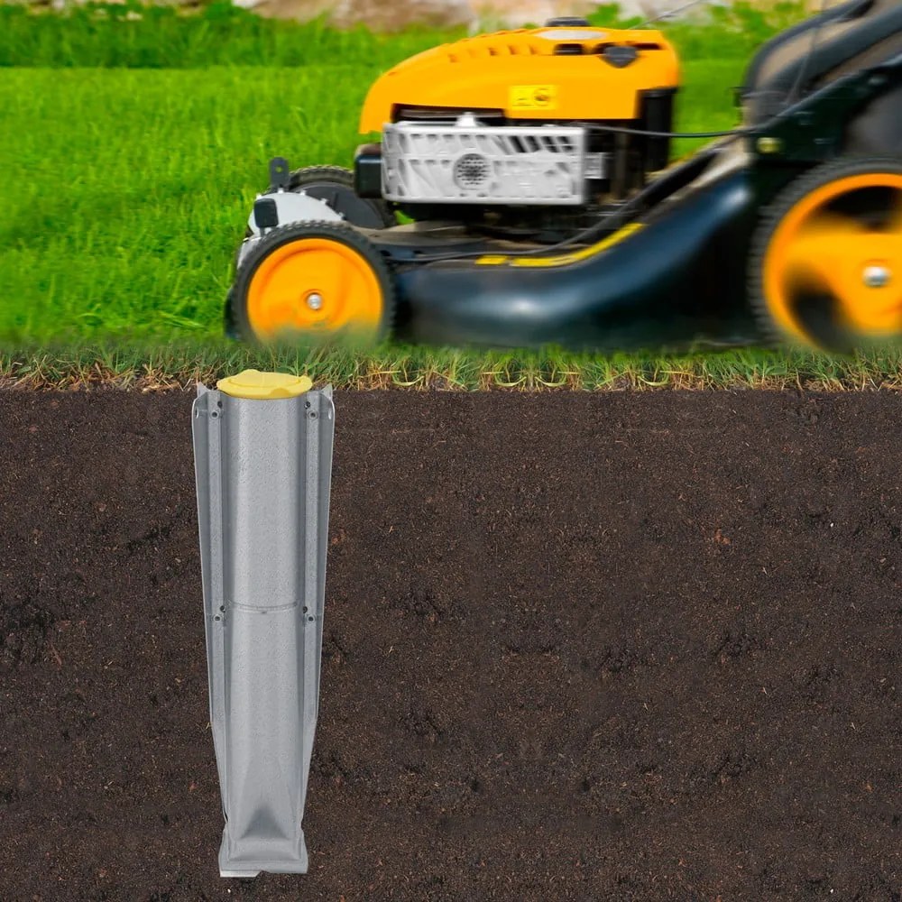 Vonkajší sušiak na bielizeň v striebornej farbe 50 m Lift-o-Matic Advance – Brabantia