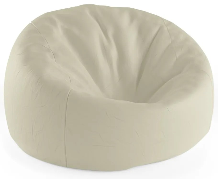Sedací vak Cocoon biela slonovina, krémová