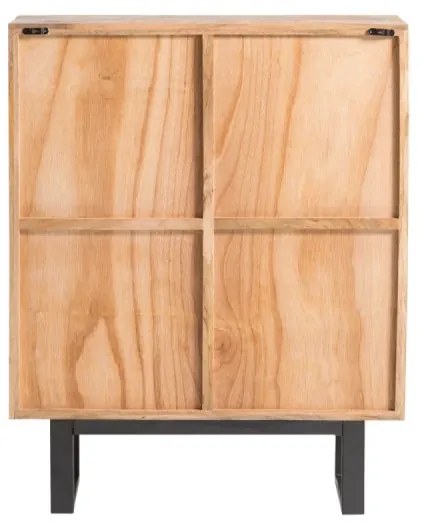 furniture-nabytek.cz - Masívna komoda Highboard v Grónsku z mangového dreva, lakovaná, hnedá