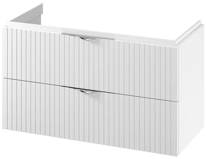 Cersanit Tirso, závesná skrinka pod umývadlo 994x447x572 mm, biela matná, S1015-014