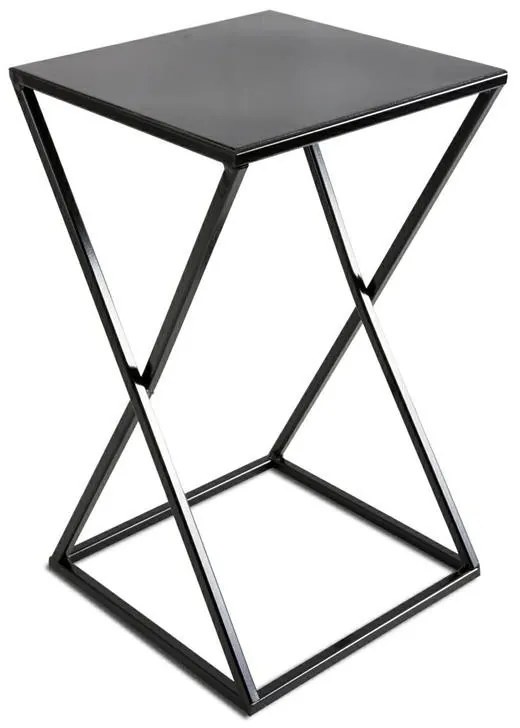 Stojan na kvety Della 40 cm čierny