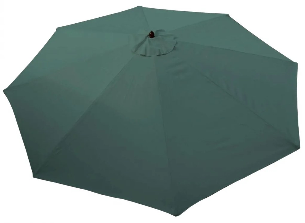Slnečník Florida Ø 3,5m - polyester/drevo - zelená