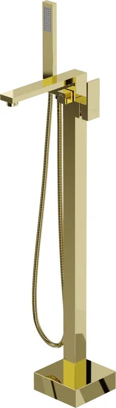 Mexen Urano voľne stojaca vaňová batéria, Zlatá - 75233-50