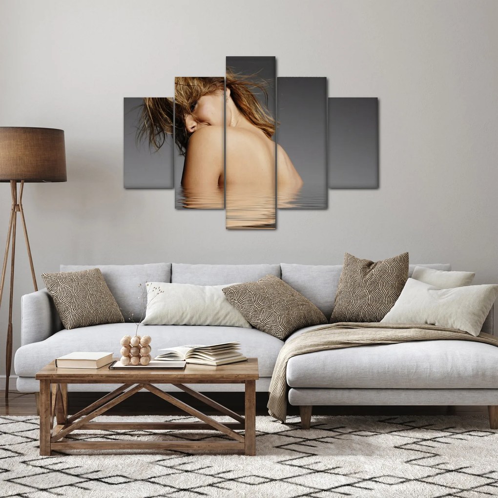 Obraz kúpajúcej sa ženy (150x105 cm)