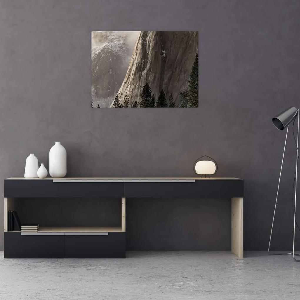 Sklenený obraz z údolia Yosemite národnej parku, USA (70x50 cm)