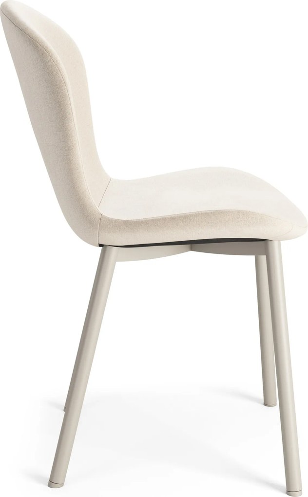 FIORA Béžové (látka Apia 453) / sivobéžový rám (kašmír) - MODERNÁ ČALÚNENÁ STOLIČKA DO OBÝVAČKY/ JEDÁLNE LOFT