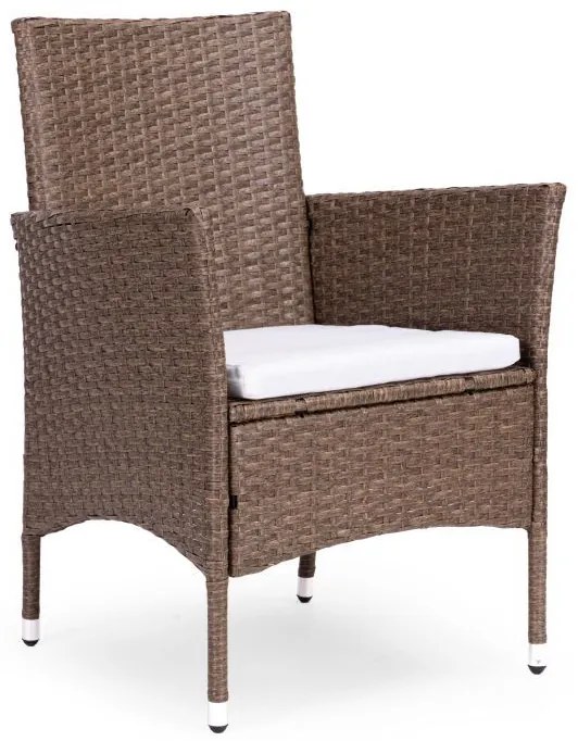 ZÁHRADNÝ SET CANIS 4 x KRESLO + HRANATÝ STÔL