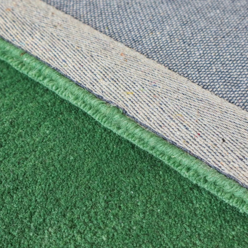 Ručne všívaný kusový koberec Asra wool sv. zelená, 60x110, zelená, obývacia izba, Asra