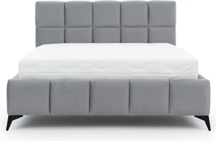 Moderná čalúnená posteľ MALO 200x180, sivá (Matt Velvet 85)