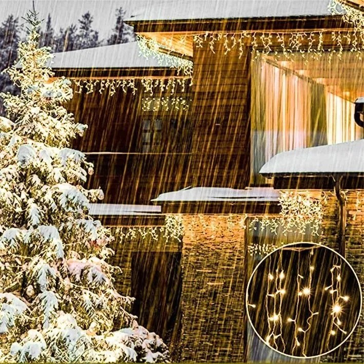 Světelný LED řetěz s 500 světly Kurty 300 cm teplá bílá