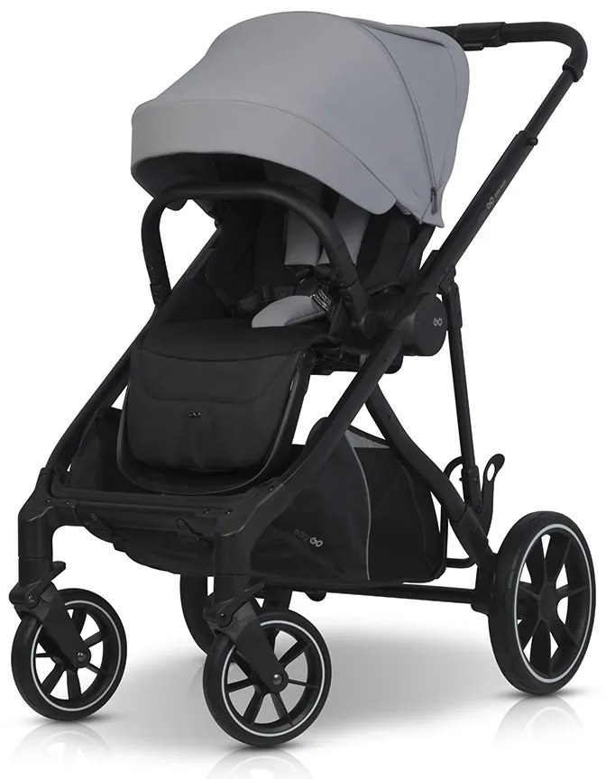 Súrodenecký kočík EasyGo Duoflex Cloudy Gray