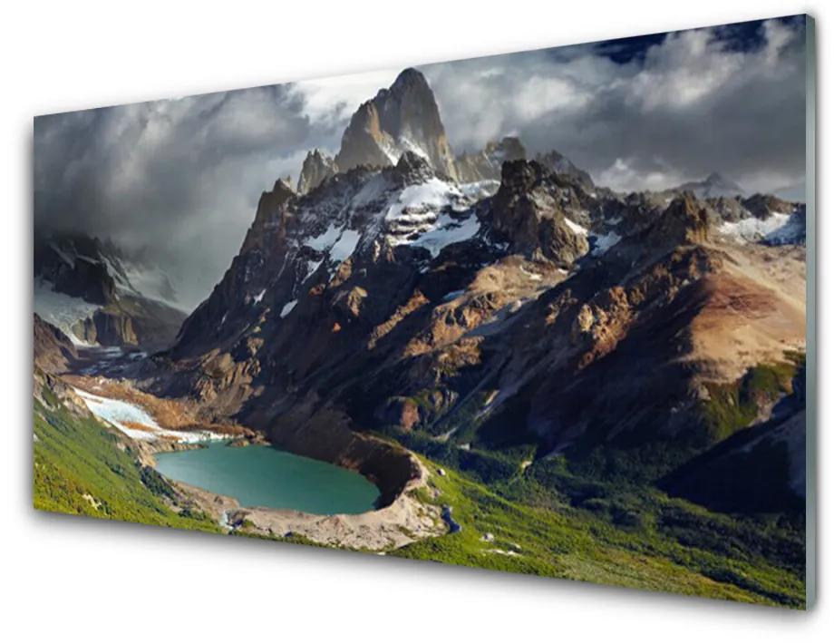 Nástenný panel  Hora záliv krajina 100x50 cm