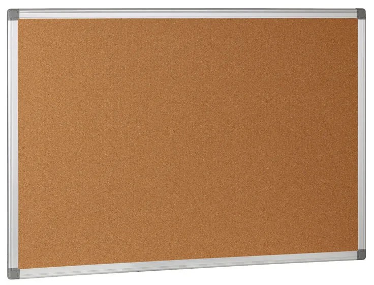 Korková nástenka v hliníkovom ráme, 900 x 600 mm