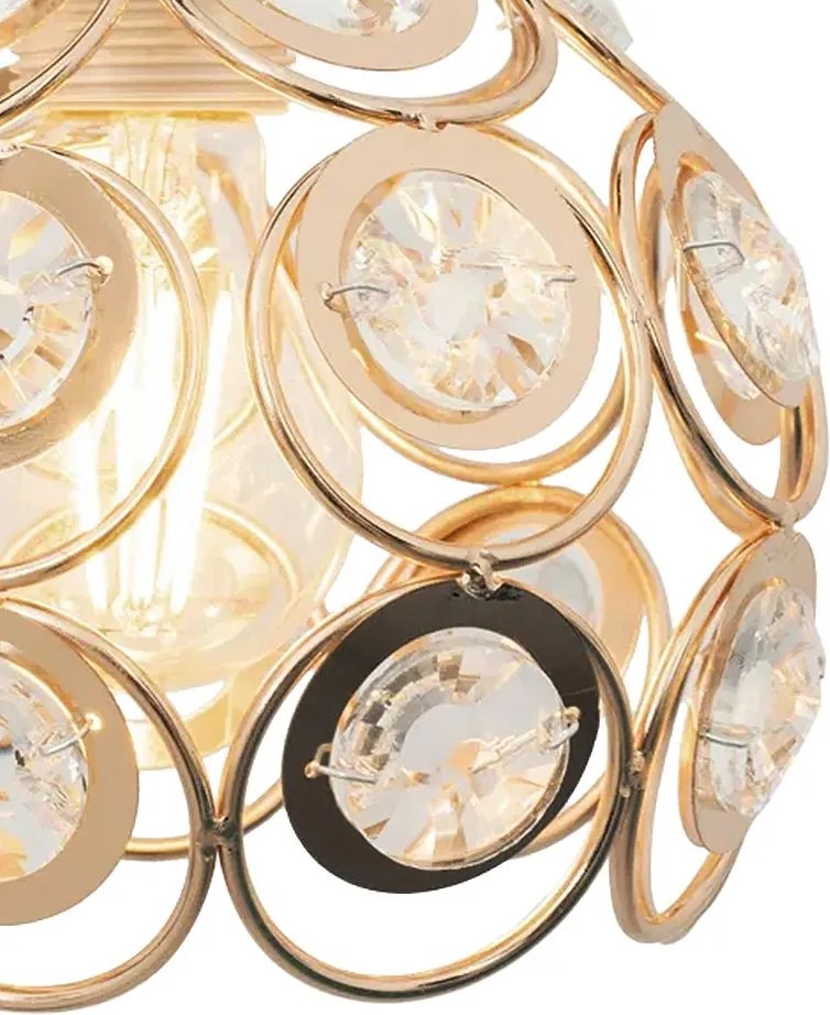 Toolight - Stropná lampa E27 60W APP205-1C, zlatá, OSW-00401