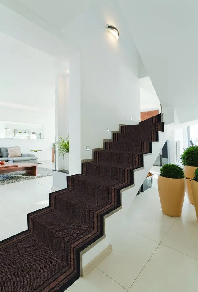 Spoltex, Protišmykový behúň na mieru Rekord 811 hnedá, šíre 100 cm, hnedá, chodba / predsieň