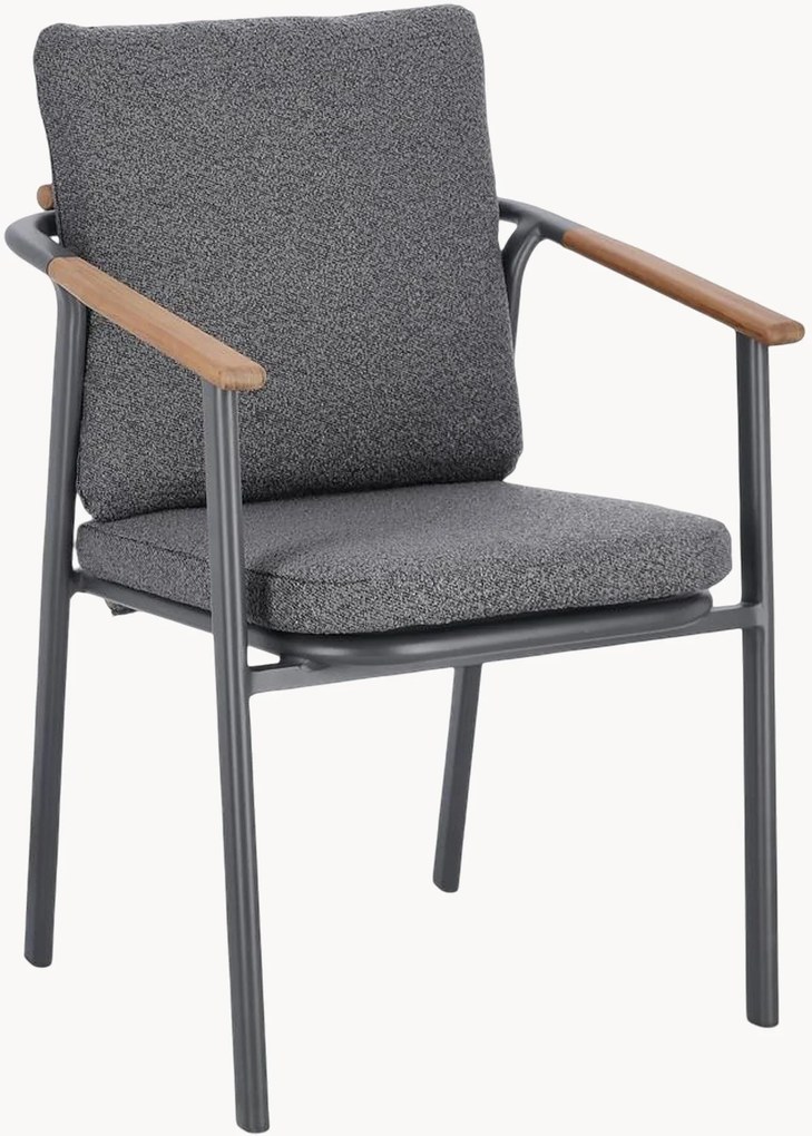 Záhradné stoličky's poduškou Leonida, 4 ks