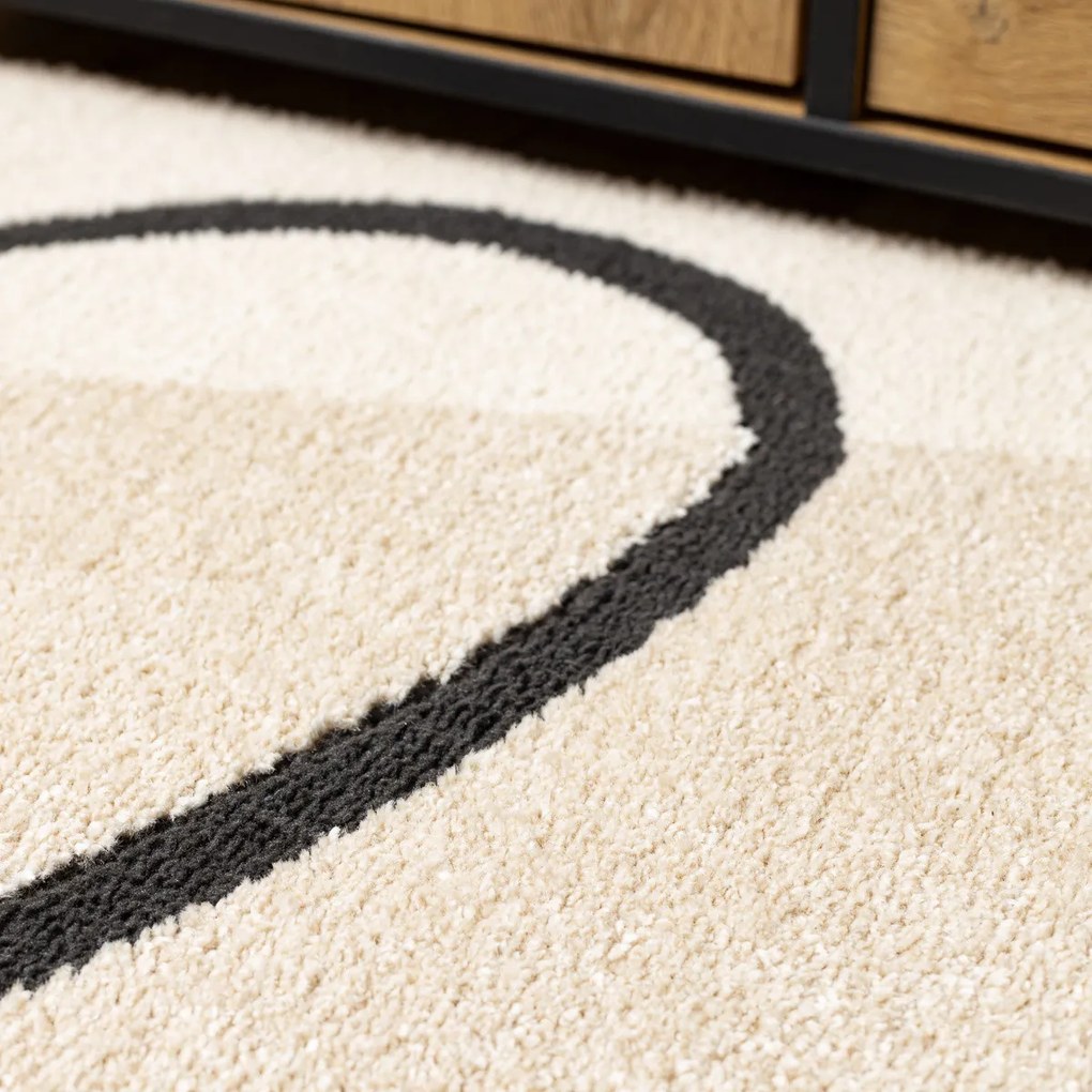 Dywany Łuszczów, Kusový koberec Fusion 9213 cream/beige, 120x170, béžová, kancelária