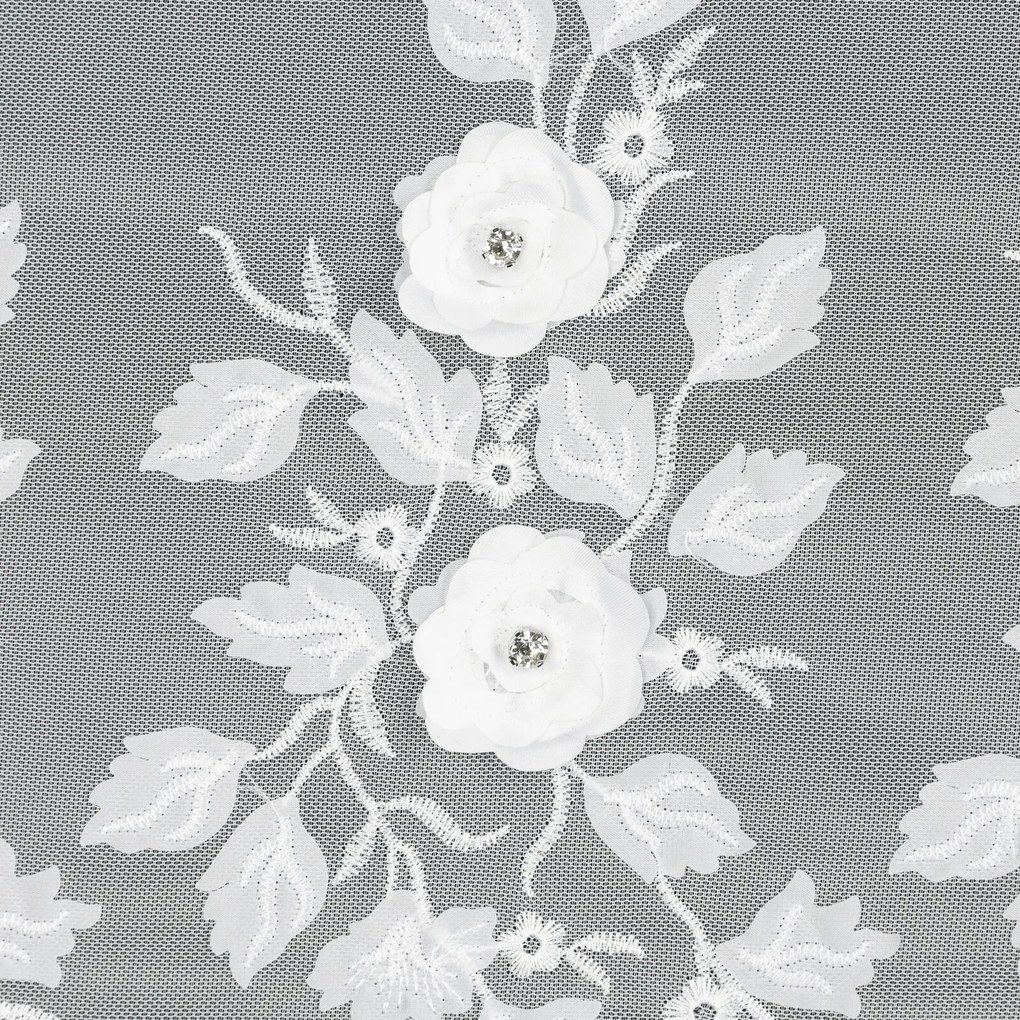 KRÁTKA ZÁCLONA NA PÁSKE EVA MINGE ROSES4 300X90 CM KVETY