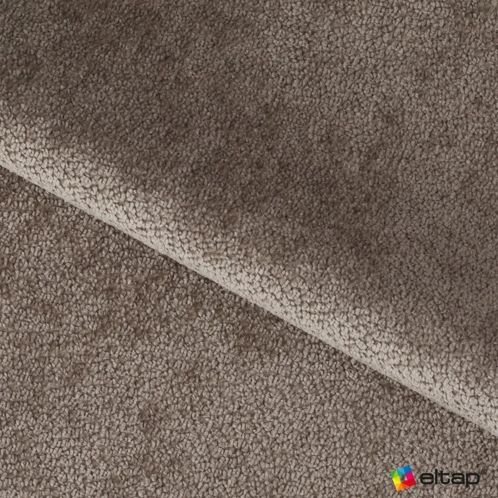 Svetlohnedá čalúnená dvojlôžková posteľ s úložným priestorom s roštom 160x200 cm Dizzle – ELTAP