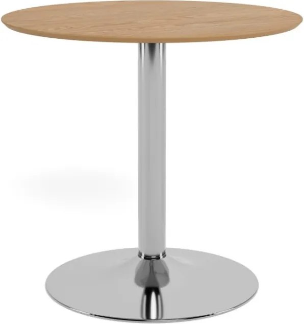 Jídelní stůl Ibiza 80 cm dub přírodní/stříbrný