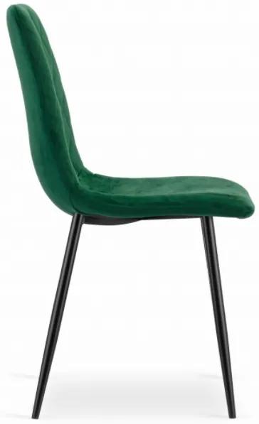 Zamatová stolička OTTAWA zelená