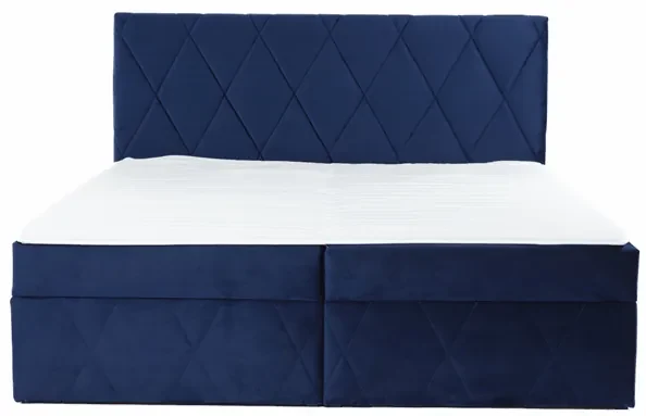 Moderný boxspring posteľ Silena 180x200cm, svetlo sivá Magic Velvet