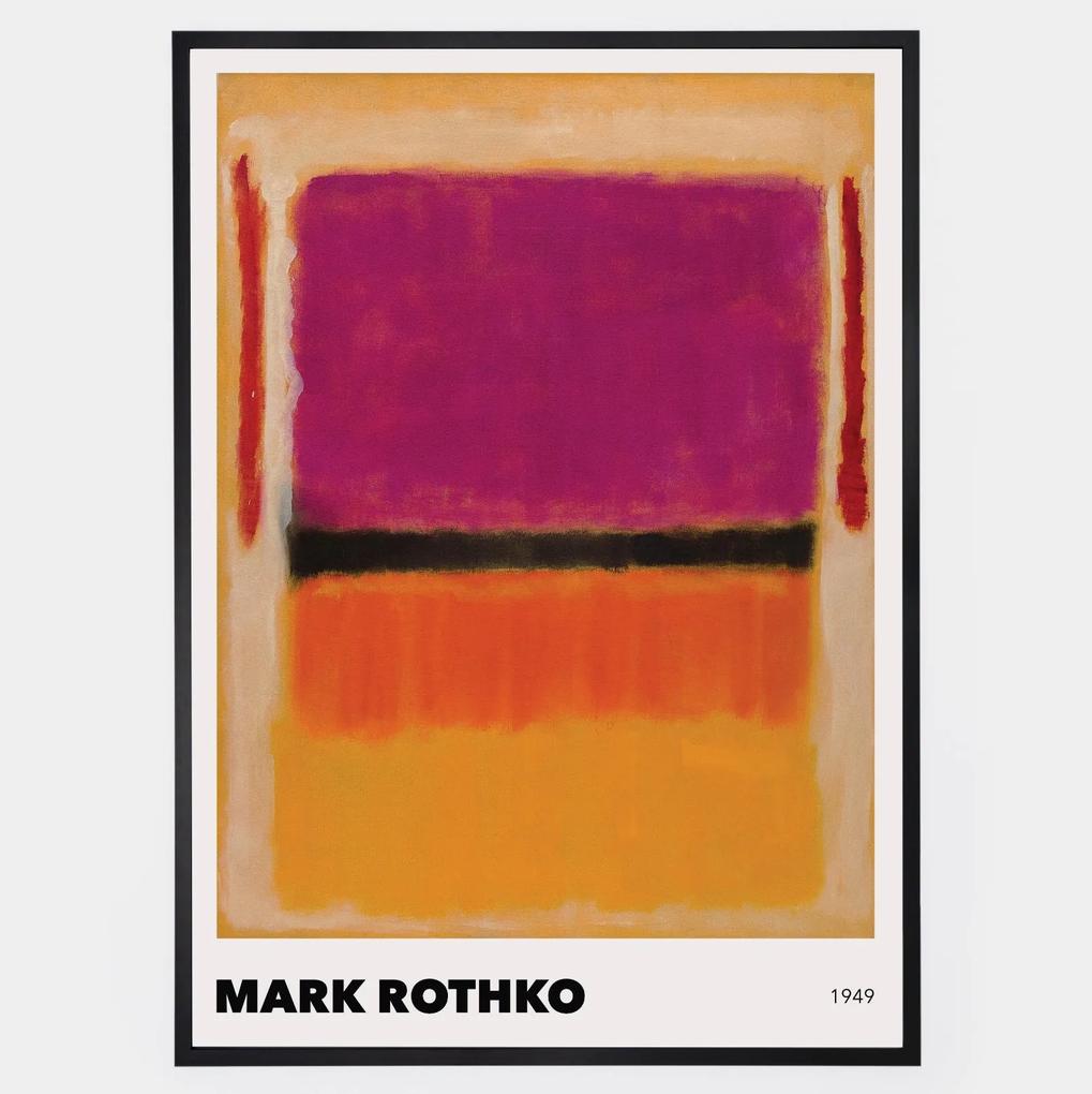 Plagát Red, Violet, Black, Orange, Yellow on Yellow | Mark Rothko