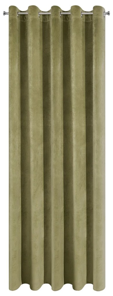 ZATEMŇOVACÍ ZÁVES NA KRÚŽKOCH VILLA 140X250 CM OLIVOVÁ