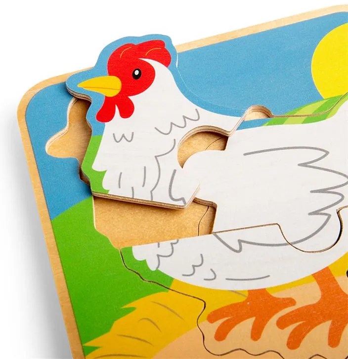 Bigjigs Toys Puzzle Životný cyklus sliepky