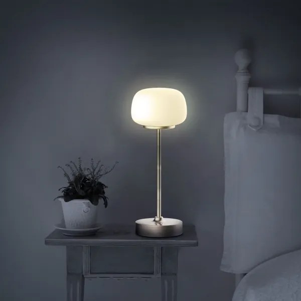 LED Stmievateľná dotyková stolná lampa RIMINI LED/2W/5V USB 2000 mAh zlatá/biela