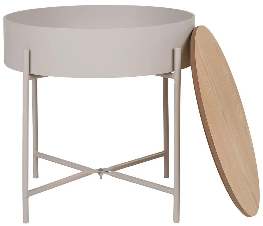 Kovový okrúhly odkladací stolík ø 40 cm Sisco – House Nordic