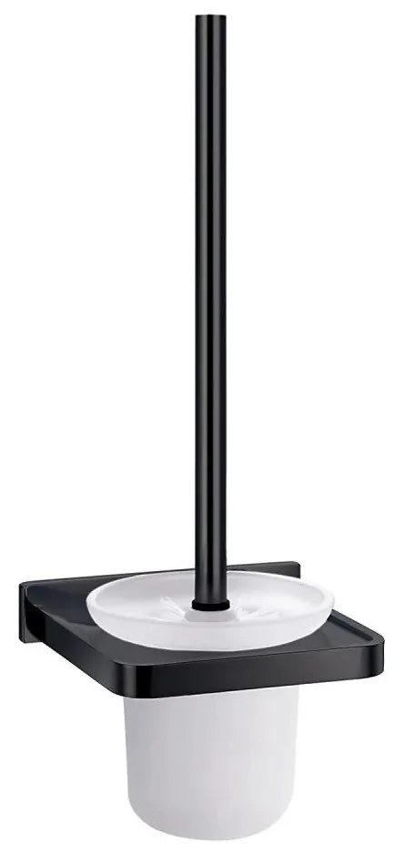 OMNIRES DA70620BL - Nástenná WC štetka DARLING polomatná čierna