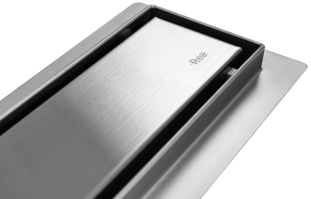 Rea Pure Neo Pro, 90cm lineárny odtokový žľab 2v1 s 360stupňovým sifónom, nerez, REA-G0903