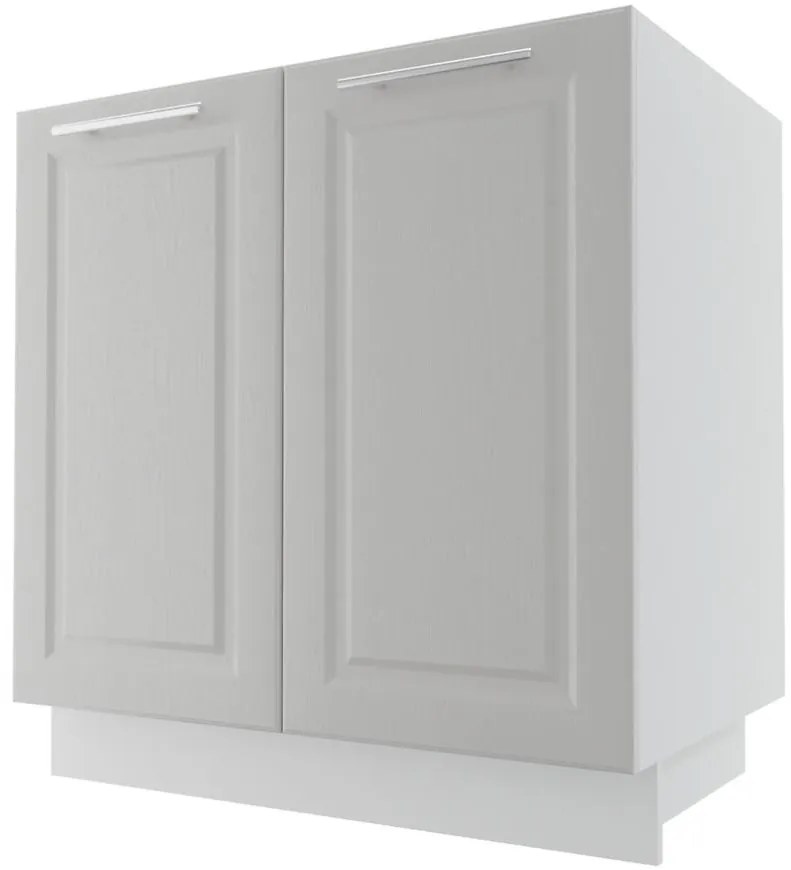 Kuchynská skrinka Emporium D11/80 light grey stone/biela