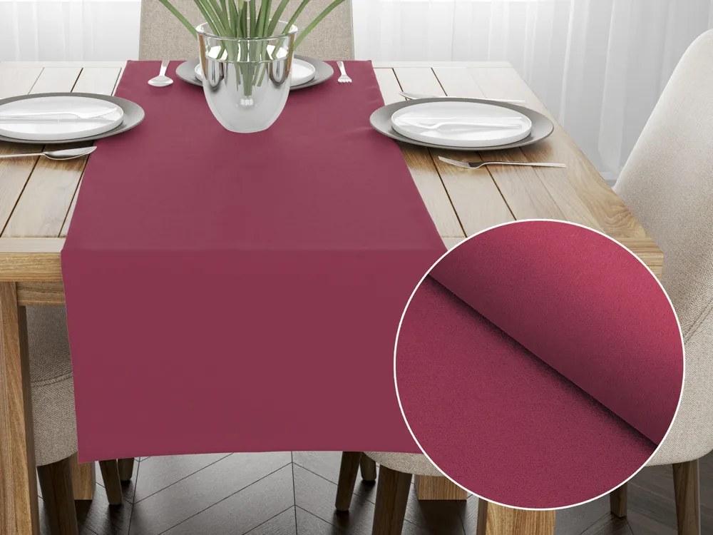 Biante Dekoračný behúň na stôl BKS-414 Malinovo červený 20x180 cm