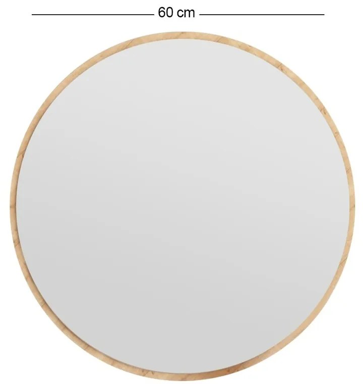 Zrkadlo Ozze Natural 60 cm