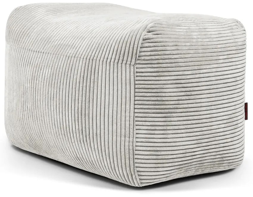 Krémový menčestrový sedací vak Plus 70 Lounge – SLOWDOWN