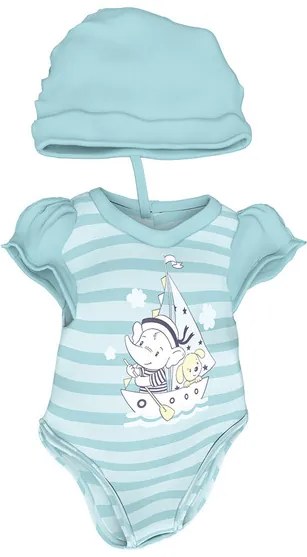 Playtive Cikajúca bábika Toni, 40 cm (tyrkysová) (100367685)