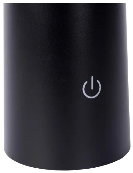 Lucide 02807/04/30 -LED Stmievateľná lampa JIVE LED/3W/3,7V 3000/6500K IP44 čierna