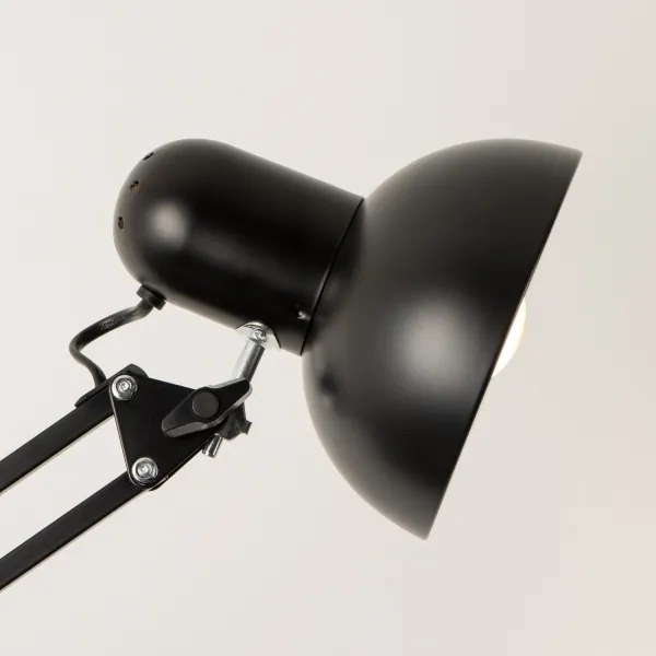 BRILAGI - Flexibilná stojacia lampa TASKER 1xE27/60W/230V 184 cm čierna