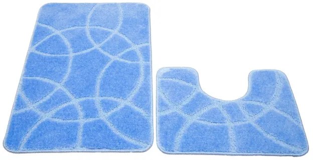 Sada kúpeľňových koberčekov MONZA modrá